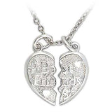 LO340 - Silver Brass Pendant with No Stone - Alamode - Flyclothing LLC