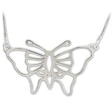 LO343 - Silver Brass Chain Pendant with No Stone - Alamode - Flyclothing LLC