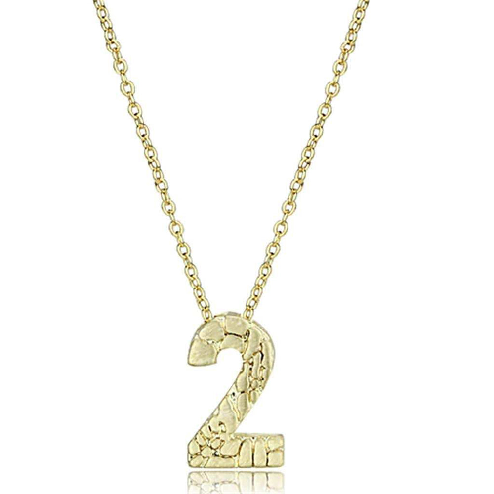 LO3461 - Flash Gold Brass Chain Pendant with Top Grade Crystal in Clear - Alamode - Flyclothing LLC