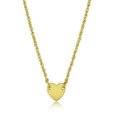 LO3843 - Gold & Brush Brass Chain Pendant with No Stone - Alamode - Flyclothing LLC