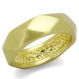 LO3895 - Gold & Brush Brass Ring with No Stone - Alamode - Flyclothing LLC