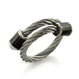 LO394 - Stainless Steel Ring with No Stone - Alamode - Flyclothing LLC