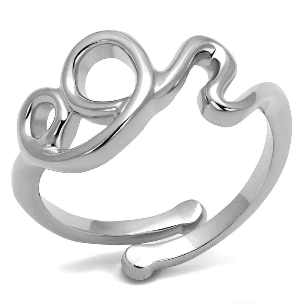 LO4001 - Rhodium Brass Ring with No Stone - Alamode - Flyclothing LLC