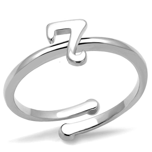 LO4003 - Rhodium Brass Ring with No Stone - Alamode - Flyclothing LLC