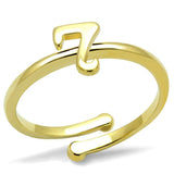 LO4004 - Flash Gold Brass Ring with No Stone - Alamode - Flyclothing LLC