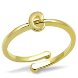 LO4008 - Flash Gold Brass Ring with No Stone - Alamode - Flyclothing LLC