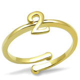 LO4010 - Flash Gold Brass Ring with No Stone - Alamode - Flyclothing LLC