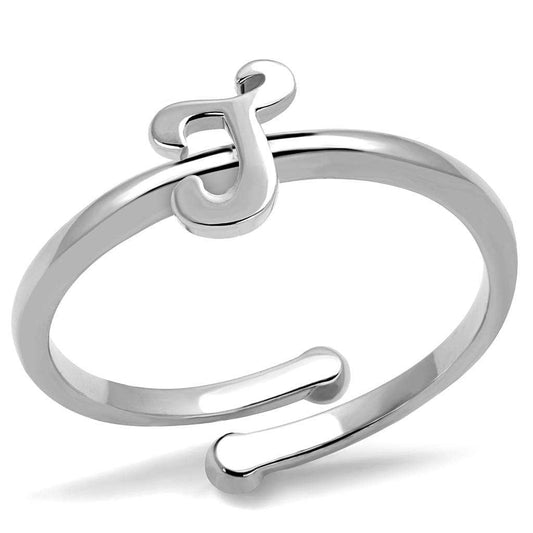 LO4011 - Rhodium Brass Ring with No Stone - Alamode - Flyclothing LLC