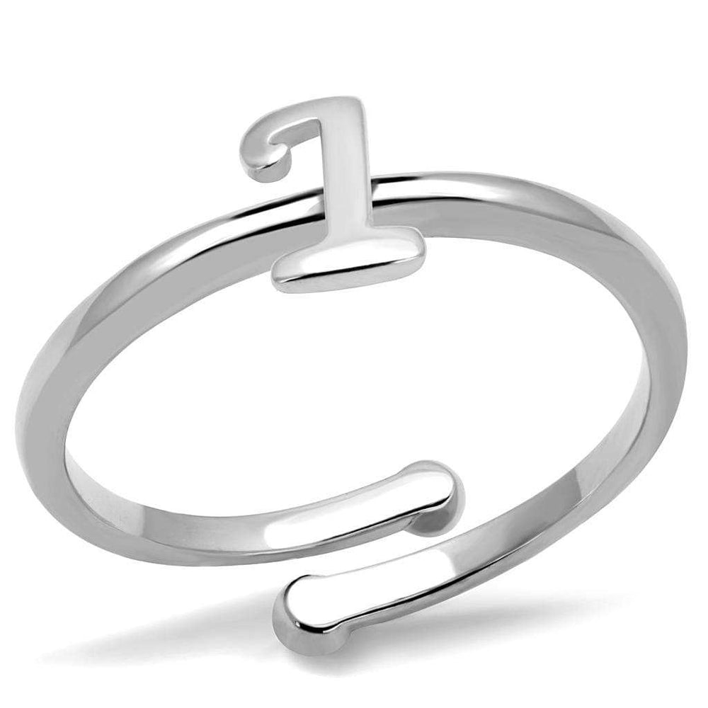 LO4019 - Rhodium Brass Ring with No Stone - Alamode - Flyclothing LLC