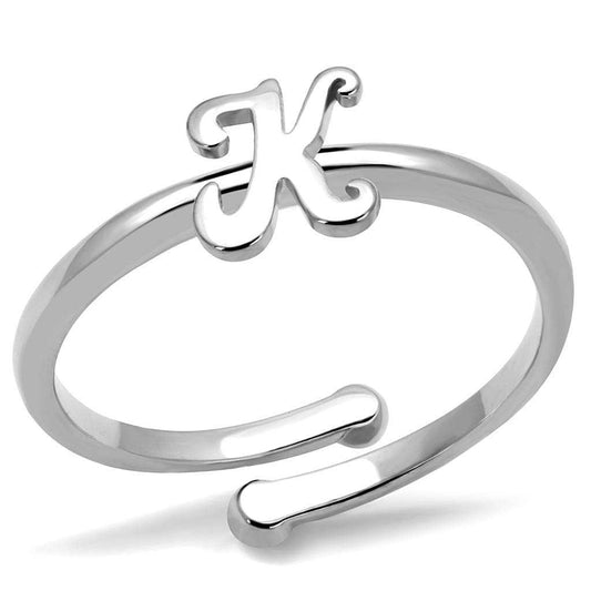 LO4023 - Rhodium Brass Ring with No Stone - Alamode - Flyclothing LLC
