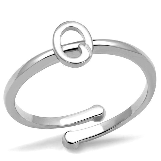 LO4035 - Rhodium Brass Ring with No Stone - Alamode - Flyclothing LLC