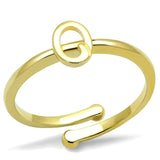 LO4036 - Flash Gold Brass Ring with No Stone - Alamode - Flyclothing LLC