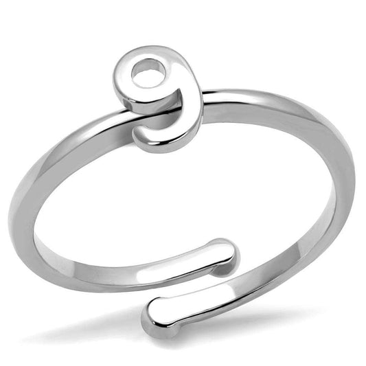 LO4037 - Rhodium Brass Ring with No Stone - Alamode - Flyclothing LLC