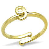 LO4038 - Flash Gold Brass Ring with No Stone - Alamode - Flyclothing LLC