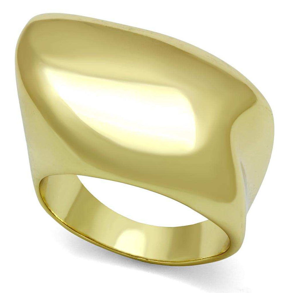 LO4105 - Gold Brass Ring with No Stone - Alamode - Flyclothing LLC