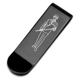 LO4137 - Ruthenium Brass Money clip with No Stone - Alamode - Flyclothing LLC