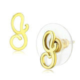 LO4670 - Gold Brass Earrings with No Stone - Alamode - Flyclothing LLC
