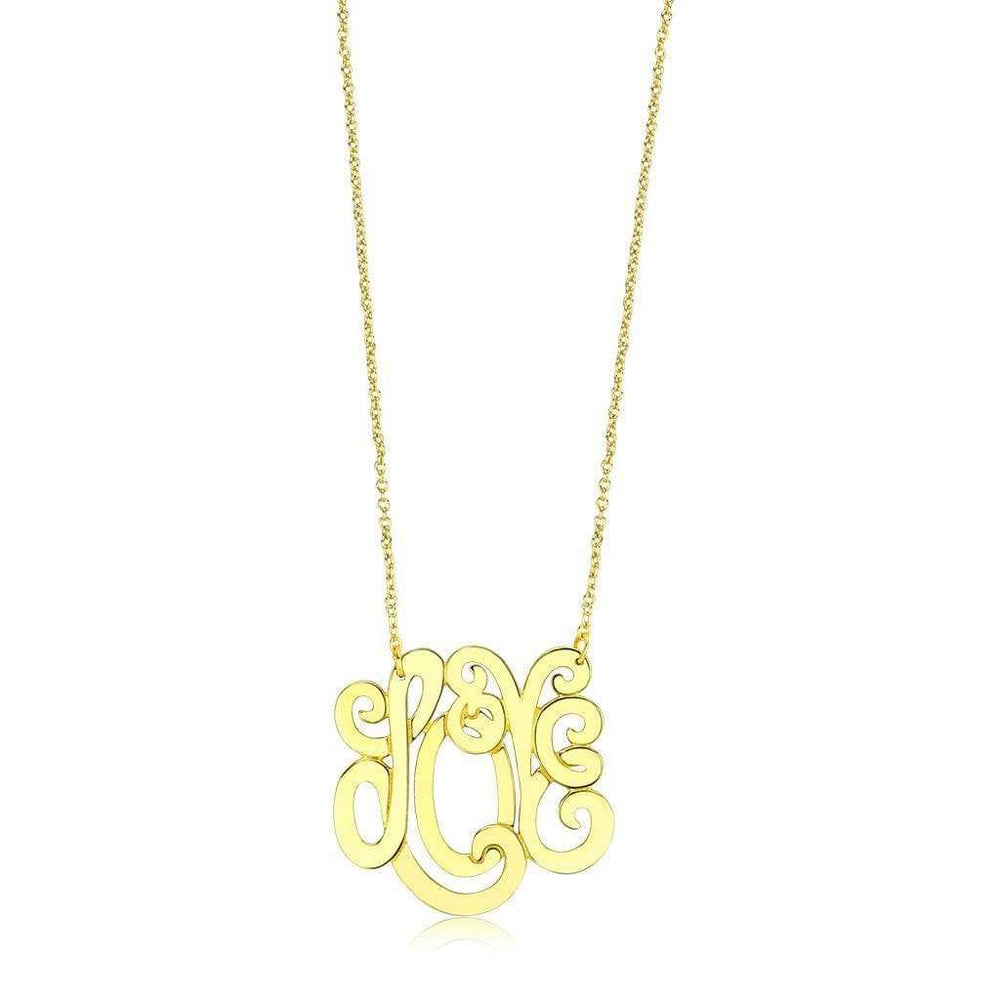 LO4690 - Rhodium Brass Necklace with No Stone - Alamode - Flyclothing LLC