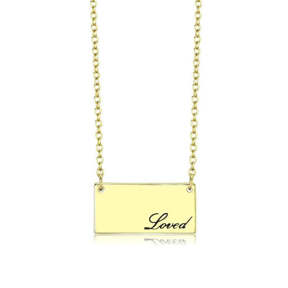 LO4699 - Flash Gold Brass Necklace with Top Grade Crystal in Clear - Alamode - Flyclothing LLC