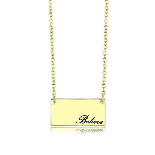 LO4700 - Flash Gold Brass Necklace with Top Grade Crystal in Clear - Alamode - Flyclothing LLC