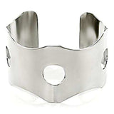 LO615 - Stainless Steel Bangle with No Stone - Alamode - Flyclothing LLC