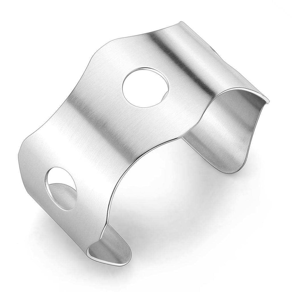 LO616 - Stainless Steel Bangle with No Stone - Alamode - Flyclothing LLC