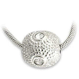 LO734 - Rhodium Brass Pendant with Top Grade Crystal in Clear - Alamode - Flyclothing LLC