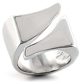 LO755 - Rhodium Brass Ring with No Stone - Alamode - Flyclothing LLC