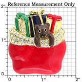 LO838 - Gold White Metal Brooches with Top Grade Crystal in Clear - Alamode - Flyclothing LLC