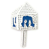 LO839 - Rhodium White Metal Brooches with Top Grade Crystal in Clear - Alamode - Flyclothing LLC