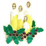 LO844 - Gold White Metal Brooches with Top Grade Crystal in Citrine Yellow - Alamode - Flyclothing LLC