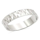 LO980 - Imitation Rhodium Brass Ring with No Stone - Alamode - Flyclothing LLC