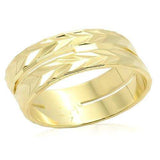 LO985 - Gold Brass Ring with No Stone - Alamode - Flyclothing LLC