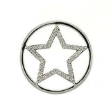 LOA316 - Rhodium Brass Pendant with AAA Grade CZ in Clear - Alamode - Flyclothing LLC