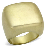 LOA845 - Matte Rhodium Brass Ring with No Stone - Alamode - Flyclothing LLC