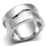 LOA853 - Rhodium Brass Ring with No Stone - Alamode - Flyclothing LLC