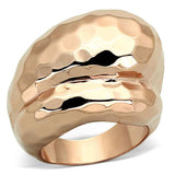 LOA901 - Rose Gold Brass Ring with No Stone - Alamode - Flyclothing LLC