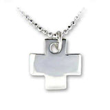 LOAS1164 - High-Polished 925 Sterling Silver Chain Pendant with No Stone - Alamode - Flyclothing LLC