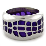 LOAS1166 - 925 Sterling Silver Ring with No Stone - Alamode - Flyclothing LLC