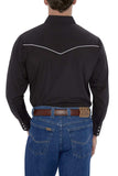 Men's Ely Cattleman Long Sleeve Western Snap Shirt with Contrast Piping - Ely Cattleman - Flyclothing LLC