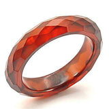 LOS070 - Stone Ring with AAA Grade CZ in Garnet - Alamode - Flyclothing LLC