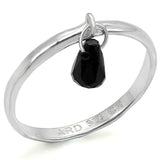 LOS319 - Silver 925 Sterling Silver Ring with Genuine Stone in Sapphire - Alamode - Flyclothing LLC