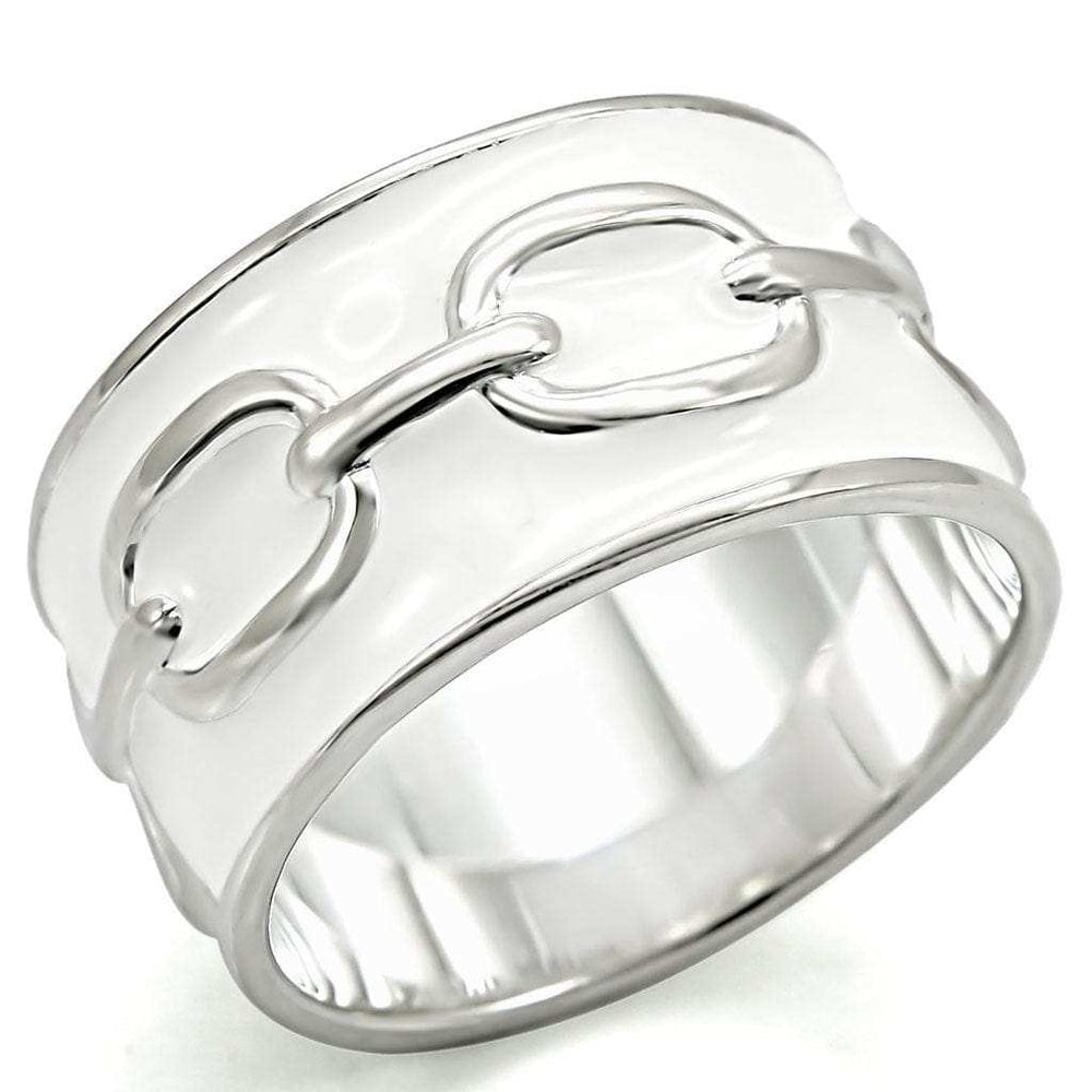 LOS377 - Silver 925 Sterling Silver Ring with No Stone - Alamode - Flyclothing LLC