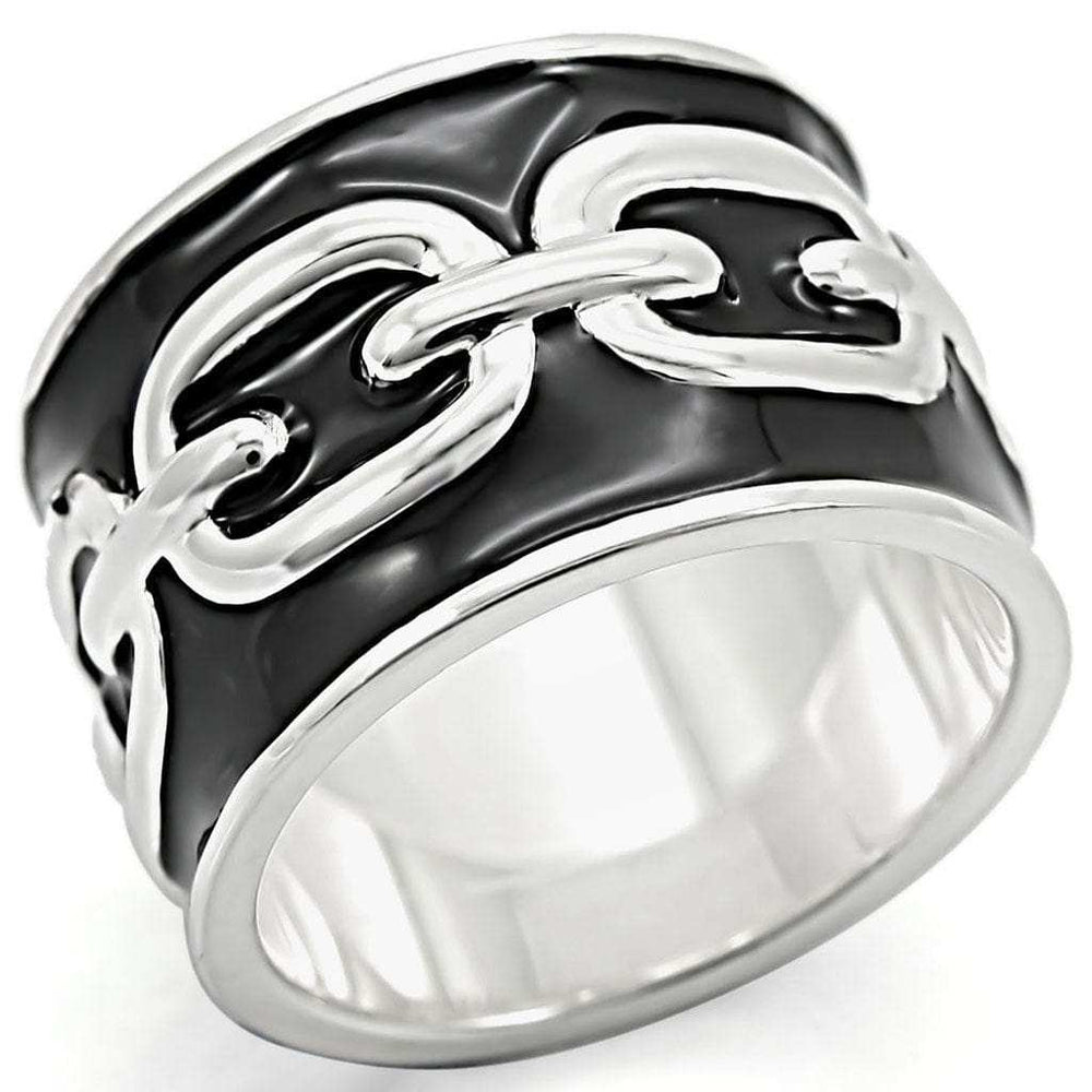 LOS378 - Silver 925 Sterling Silver Ring with No Stone - Alamode - Flyclothing LLC