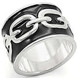 LOS378 - Silver 925 Sterling Silver Ring with No Stone - Alamode - Flyclothing LLC