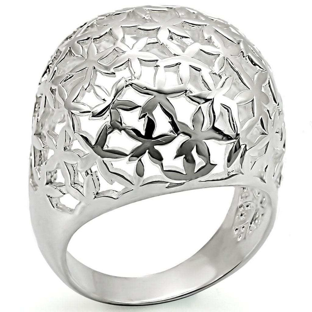 LOS384 - Silver 925 Sterling Silver Ring with No Stone - Alamode - Flyclothing LLC