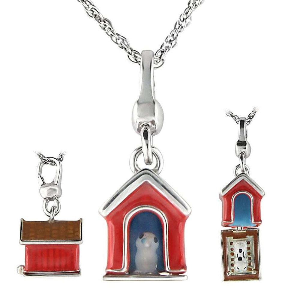 LOS419 - Silver 925 Sterling Silver Chain Pendant with No Stone - Alamode - Flyclothing LLC