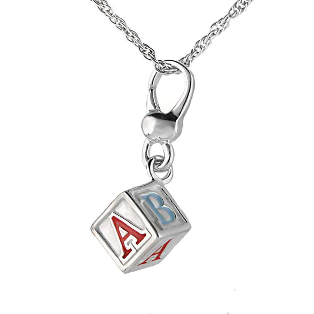 LOS424 - Silver 925 Sterling Silver Chain Pendant with No Stone - Alamode - Flyclothing LLC