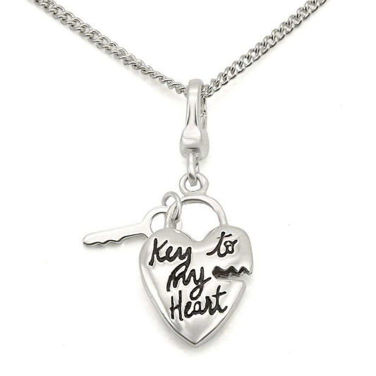 LOS430 - Silver 925 Sterling Silver Chain Pendant with No Stone - Alamode - Flyclothing LLC