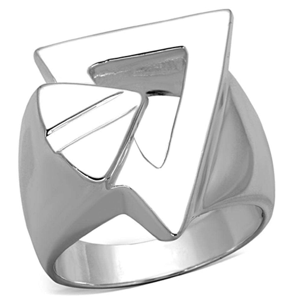 LOS773 - Silver 925 Sterling Silver Ring with No Stone - Alamode - Flyclothing LLC